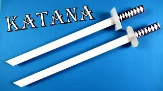 How to make a katana out of paper🗡Ninja Weapon - KATANA