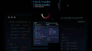 🔄✨ Create a Stunning Animated Circle Loader in CSS! 💻🎨||