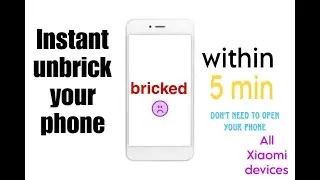 how to fix bricked or dead xiaomi device in bengali🔥.no recovery,no fastboot fix in 5 min.