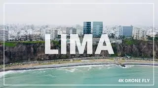 Lima city, Peru - 4k drone video