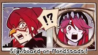【Genshin Impact comic Dub】☀Signboard on Mondstadt☀
