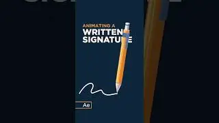 Let’s animate a pencil signature! ✍️