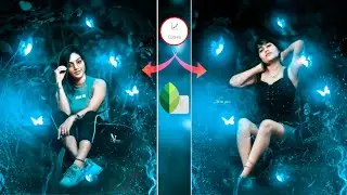 Snapseed Butterfly Glowing Effect | Snapseed Photo Editing | Snapseed Se Photo Editing kaise kare