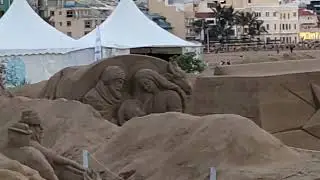Las Palmas-Sand Art on the beach