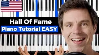 The Script - Hall Of Fame  - ft. will.i.am - Piano Tutorial - EASY
