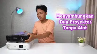 Cara Menyambungkan 2 (dua) proyektor tanpa alat tambahan