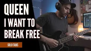 QUEEN - I WANT TO BREAK FREE SOLO WITH TABS