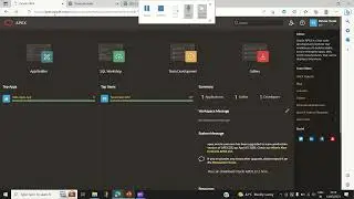 Oracle Apex Tutorial 2 -  Create DB objects using SQL workshop