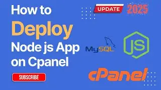 How To Deploy A Node.js App On cPanel (No SSH Needed) | Step-by-Step 2025 || Express.js + MySQL
