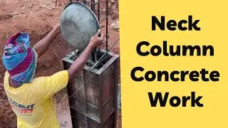 Pedestal Column Concreting | Civil Engineering Practical Experience | Neck Column Concreting| MDS