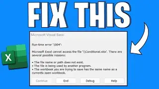 How To Fix Excel Runtime Error 1004 | Quick Guide (2025)
