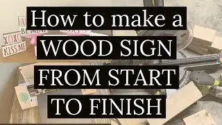 HOW TO MAKE A WOOD SIGN- START TO FINISH: SILHOUETTE {STUDIOS} CAMEO