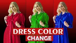 1 minut photoshop dress color change | trend photoshop