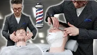 ✨ASMR✨ Über Relaxing 💈Barbershop Hot Towel Shave 🪒