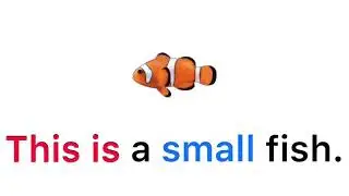 English Sentences 3: A fish