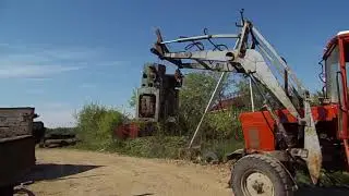 Выгружаем токарный станок!