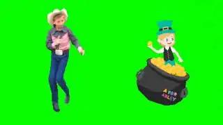 green screen boy dancing