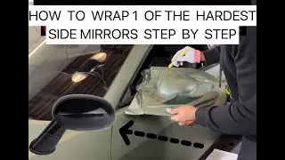 How to vinyl wrap a side mirror ( Step by step )