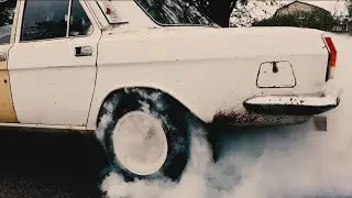 Волга v8 бернаут,burnout v8