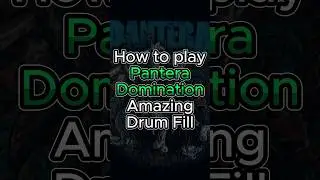 Learn PANTERA - DOMINATION / Amazing Drum Fill #pantera #vinniepaul #drumfill