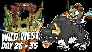 Wild West Day 26-35  | Featuring Rodeo Legend | Plants vs Zombies 2 Gameplay