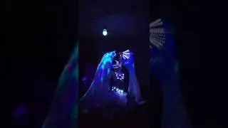 Belly Dance, LED veils blue, by Valerie