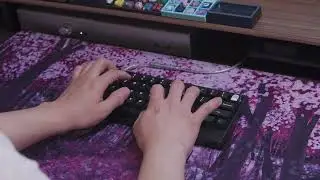 Type-B HHKB with lubed MX Blacks Typing Sounds (Hot-Dog and Top Mount)