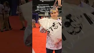 We accidentally left our money on the D23 Expo Floor 🤷🏼‍♂️ #disney #disneyd23 #shopping