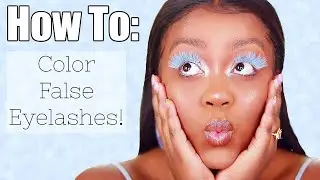How To Color Your Fake Eyelashes..... SUPER EASY!
