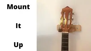 How to make a wood wall mount for a guitar - DIY guitar hanger
