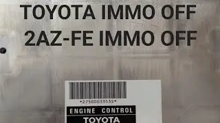 TOYOTA 2AZ-FE IMMO OFF