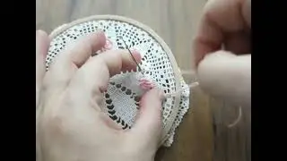 Dantel ustune el nakışı rokoko yapımı