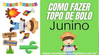 Como fazer topo de bolo de festa junina no Photoscape