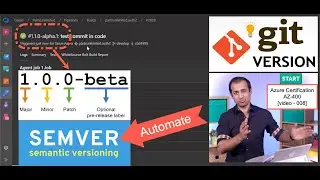 Az400 v8 - GitVERSION | Microsoft Certification AZ400 | git SEMANTIC Version | 