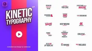 40 Kinetic Titles Presets | Download Premiere Pro Templates