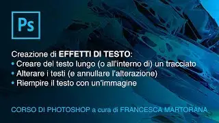 PHOTOSHOP CC - Tutorial 13: Effetti di testo in Photoshop