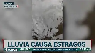 Afectaciones por lluvia en Guadalajara