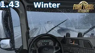 (ETS2 1.43) Frosty Winter Weather Mod v4.5 + Winter Sounds