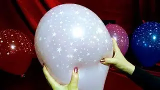 STAR PRINTED BALLOON POPPING!
