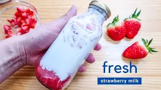 How to: Fresh Strawberry Milk | Seoul Cafe Style