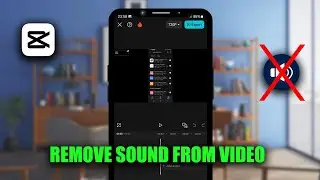 How To Remove Sound From A Video In Capcut -  Full Easy Guide.