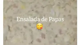 COMO HACER UNA ENSALADA DE PAPAS