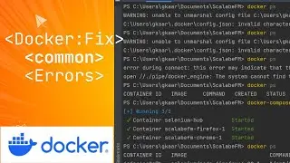 How to Fix Docker Errors: Unable to Unmarshal Config File & Docker Daemon Not Running