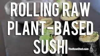 Raw Parsnip Rice Avocado Mushroom Sushi