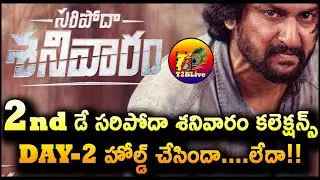 Saripodhaa Sanivaaram 2nd Day Collection | Saripodhaa Sanivaaram Day 2 Collection | T2BLive