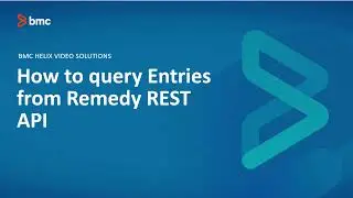 BMC Remedy Helix: How to query entries from Remedy REST API