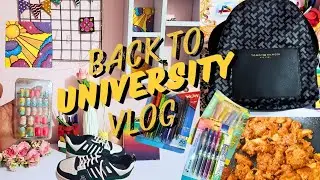 BACK TO UNIVERSITY PREPARATION 🌸|PREPARE FOR BACK TO UNI🏢₊˚⊹｡ SUPPLIES ,PAINTING SHOPPING🌸