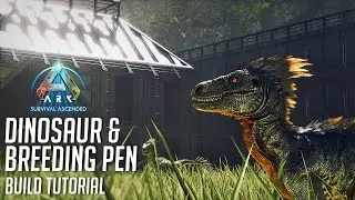 ARK: Survival Ascended | Jurassic Park Dino And Breeding Pen | Build Tutorial