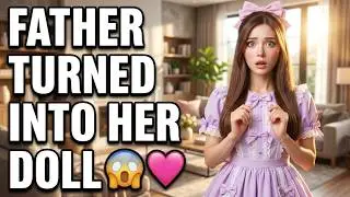 Father Turned Into Her Doll 😱💖 | Crossdressing Story