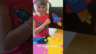 DIY Space Rocket Craft for Kids - Fun and Easy Art Project! 